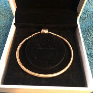 Pandora Rose Gold Bracelet  7.5 inches like new